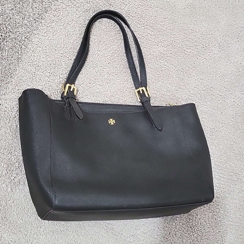 Tory Burch Black Leather Tote